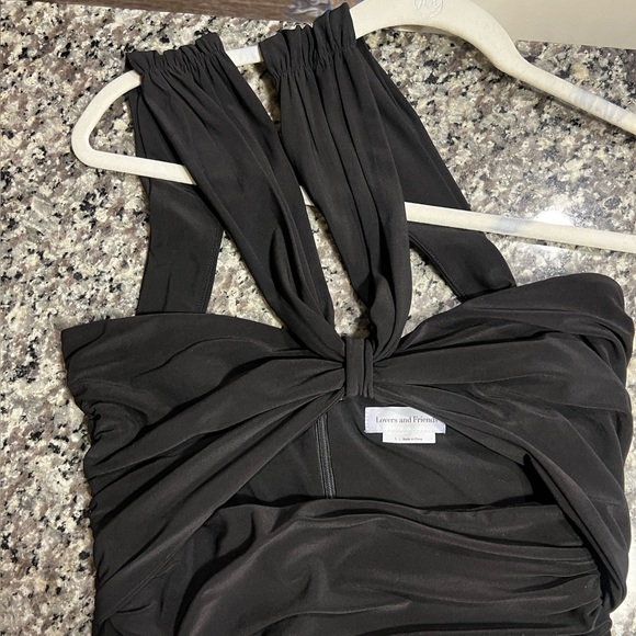 Revolve - Lovers and Friends Maysen Dress-  Black-  Small -Asymmetrical - Picture 7 of 10